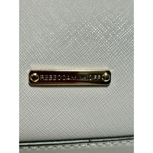 Rebecca Minkoff Saffiano Textured Leather Large "MAB" Tote in Lt Gray - Picture 6 of 13